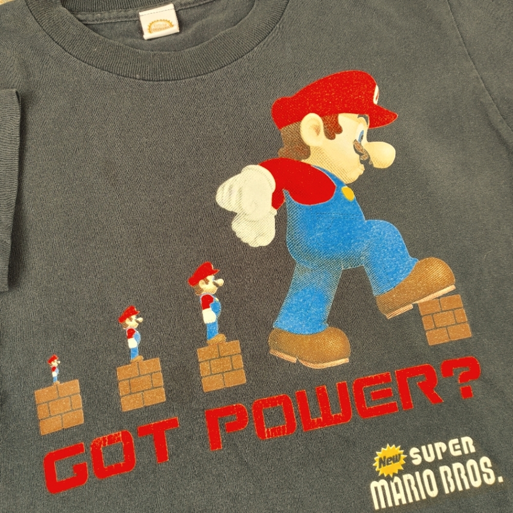 Vtg 2008 Super Mario Bros. t-shirt Rare Special Nintendo Edition Promo Size S/M